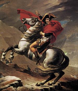 雅尅-路易 大衛 拿破侖繙越阿爾卑斯山的聖伯納德